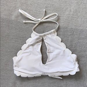White high neck bikini top!!